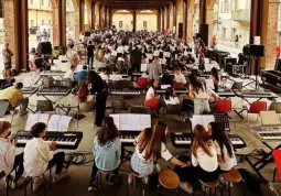 Uno degli eventi cui hanno preso parte i ragazzi dell'indirizzo musicale del Carducci